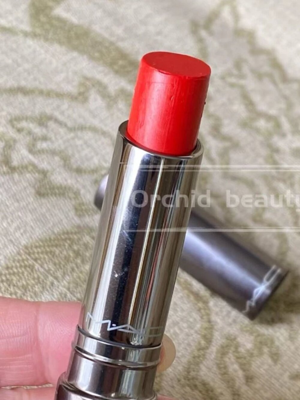 New MAC plenty of pout plumping lipstick~206 CRAZY LUSH~Full Size 3.6 g~Rare